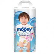 88VIP：moony 尤妮佳 男婴用拉拉裤 XL38片 *2件 139.88元含税包邮（合69.94元/件）