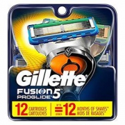 中亚Prime会员： Gillette 吉列 Fusion5 ProGlide 锋隐致顺 手动剃须刀头 12个 200.15元含税