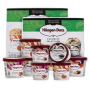 限地区：Haagen·Dazs 哈根达斯 冰淇淋（草莓，芒果，混合莓，香蕉）+奶油礼盒 95ml *8杯 139元包邮（多重优惠）
