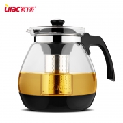 紫丁香 玻璃过滤茶壶 1600ml 14.9元包邮