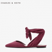 CHARLES＆KEITH CK1-70900046 女士绑带尖头平底凉鞋 199元