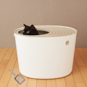 IRIS 爱丽思 PUNT-430 蜗居式猫砂盆 *3件 +凑单品 199元包邮（合63.8元/件）