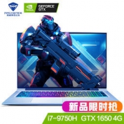 MACHENIKE 机械师 T90 Plus 17.3英寸笔记本电脑（i7-9750H、GTX1650、256GB+1T、8G) 6999元包邮
