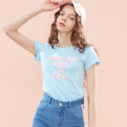 GIORDANO 佐丹奴 91389001 女士印花短袖 *3件 83.79元（合28元/件）