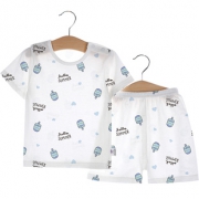 圆圆猫 儿童夏季短袖睡衣套装空调服 券后￥23.8