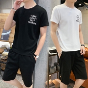 2019新款男装套装短袖t恤
