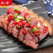 湖南特产，唐人神 湘西风味烟熏腊肉500g