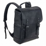 中亚Prime会员： KENNETH COLE REACTION Colombian Leather Single Gusset 真皮双肩包