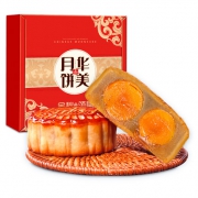 超值尝鲜价！华美 月饼十饼十味 830g