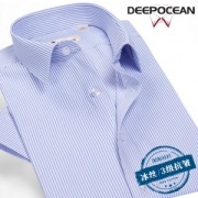 日本 深海 DeepOcean 男冰丝免烫短袖衬衫 108元包邮