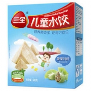 三全 儿童水饺 菠菜鸡肝口味 300g *7件