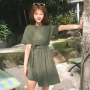 韩都衣舍 OY8491 女士纯色连衣裙