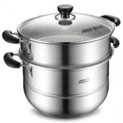 ASD 爱仕达 QVL1526 不锈钢二层复底蒸锅 26CM 89元