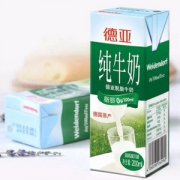 Weidendorf 德亚 德国进口 脱脂纯牛奶 200ml*30盒