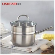 LINKFAIR 凌丰 不锈钢双层奶锅 18cm 99元包邮（需用券）