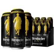 Würenbacher 瓦伦丁 黑啤 500ml*12听*6箱 *3件 147.76元（双重优惠）