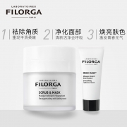 FILORGA 菲洛嘉 磨砂充氧泡泡净化面膜55ml+十全大补面膜15ml套装