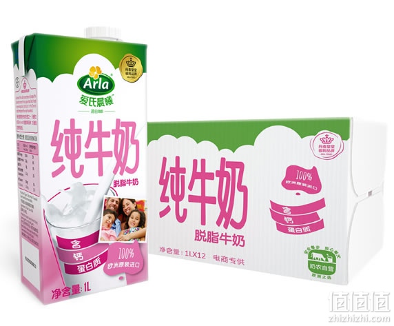 爱氏晨曦脱脂纯牛奶