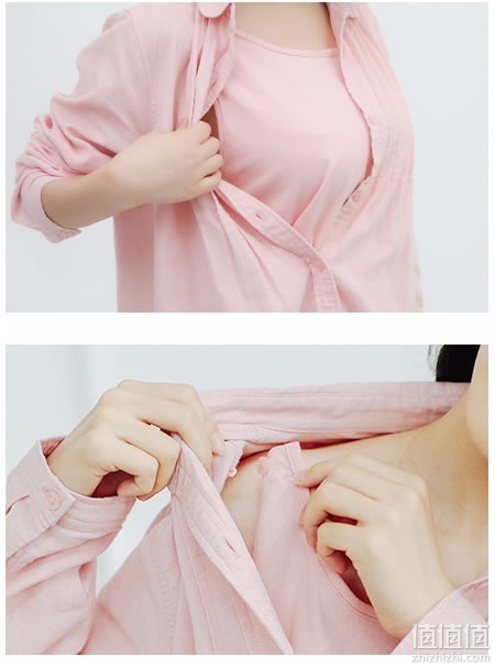 网易严选女士哺乳衬衣