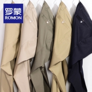 林志颖代言，Romon 罗蒙 男士纯棉弹力宽松休闲裤 多色