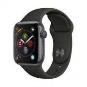 Apple Watch Series4 智能手表 GPS款 40毫米 深空灰色铝金属表壳搭配黑色运动型表带