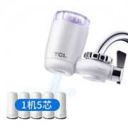 TCL 厨房净水龙头 净水器 过滤精度5μm 78元包邮 一机五芯 可用2年半