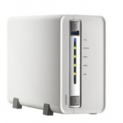 QNAP 威联通 TS-212P3 2盘位NAS网络存储器 + 红盘 2TB*2