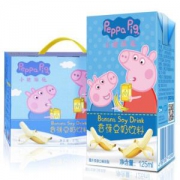 小猪佩奇香蕉风味豆奶125ml*20瓶*4件