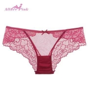 Allure Pink 女士透明蕾丝内裤