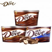 25日10点：Dove 德芙 牛奶纯黑白巧克力 3碗装