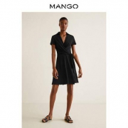 卖完下架：MANGO 43053735 女士包裹式连衣裙