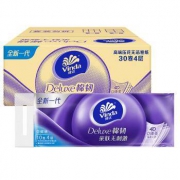维达 无芯卷纸 立体美棉韧 4层100g*30卷*2件
