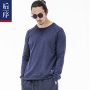 后序 圆领纯色长袖T恤