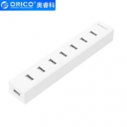 ORICO 奥睿科 USB分线器 7口扩展 0.3米 H7013 白色