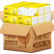 漫花 整箱抽纸30包*100抽 券后￥25.99