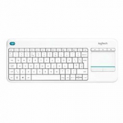 中亚prime会员：Logitech 罗技K400 Plus无线触摸键盘 QWERTY UK布局 白色