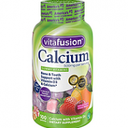 Vitafusion 小熊糖 成人钙+维生素D果味软糖 500mgx100粒
