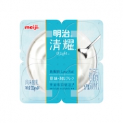 限上海：meiji 明治 清耀低脂肪酸奶 100g*4瓶 12.9元，可低至6.45元