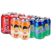 限地区： 可乐/雪碧/芬达橙汽水饮料 330ml*(6+4+2)罐 组合装