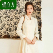棉立方 19CE1315 小香风复古连衣裙
