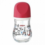 中亚Prime会员：Pigeon 贝亲 宽口径玻璃奶瓶 160ml
