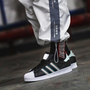 adidas Originals Superstar 黑色/靛绿