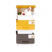 CHAHUA 茶花 2885 斜口翻盖收纳箱 3支装/34L  券后96.55元