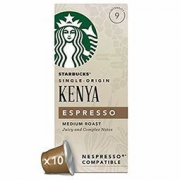 Starbucks 星巴克 肯尼亚浓缩咖啡胶囊 兼容Nespresso咖啡机 (12盒,共120 粒胶囊)