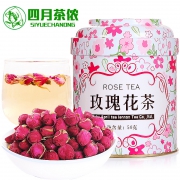 四月茶侬 花草茶粉玫瑰平阴玫瑰花茶 50g 6.9元