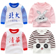 ￥4.9 巧豆熊儿童纯棉上衣婴儿内衣服打底衫
