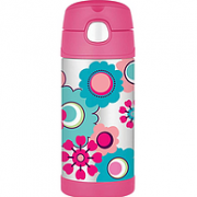 专为儿童设计！英国直邮，THERMOS 膳魔师 FUNtainer 吸管保温杯 355ml