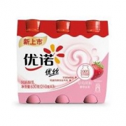 优诺 优丝 风味酸乳 草莓果粒酸奶酸牛奶 210g*3瓶