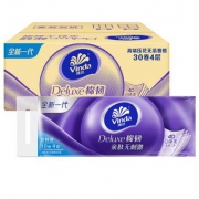 京东PLUS会员：Vinda 维达 立体美棉韧无芯卷纸 4层100g*30卷 *2件