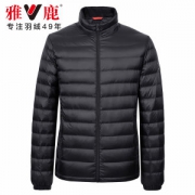 雅鹿 男士短款羽绒服 90%含绒量 红外蓄热内里设计